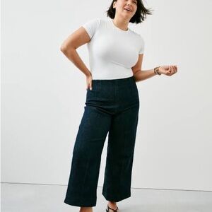 Like new SPANX Dark Blue Wide-Leg Pant